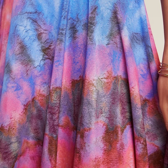 HTF Anthropologie Joni Tie-Dye Midi Skirt - Picture 9 of 10